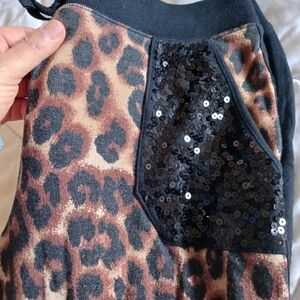 Cheetah sweat pants